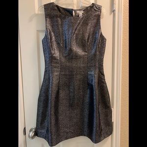 Bar III Silver Metallic cocktail dress